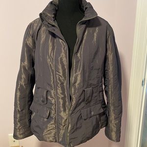 Puffer Jacket Silver Metallic